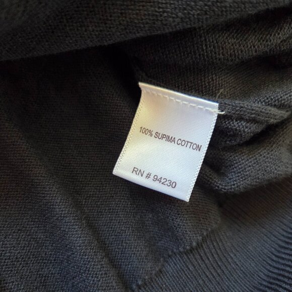 Paul Fredrick Men’s Black Lightweight Turtleneck Sweater 3XL 100% Supima Cotton - Picture 5 of 8